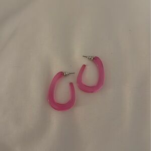Urban Outfitters Pink Acrylic Earrings